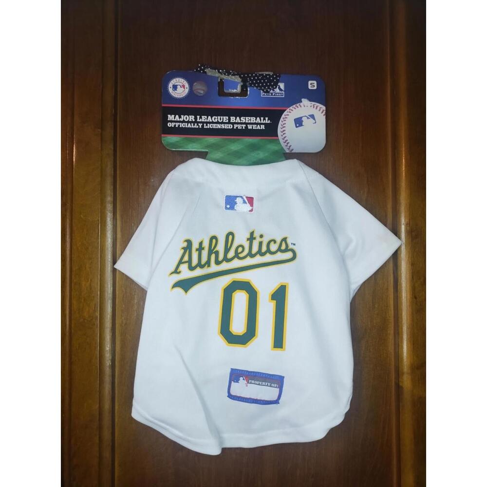 Oakland A's dog team jersey size small